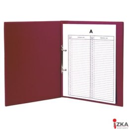 Teczka do akt osobowych 2 ringi Bordo TD-12-06 BIURFOL