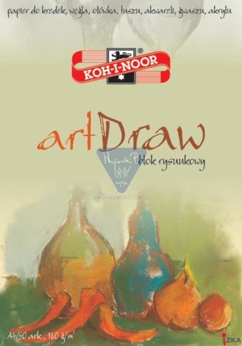 Blok rysunkowy ART DRAW A3 30 arkuszy 150g KOH I NOOR BLO-RYA3AR (X)