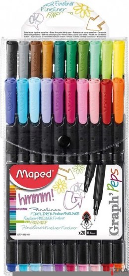 Cienkopis GRAPH PEPS 20szt.etui 749151 MAPED 0.4mm SALE