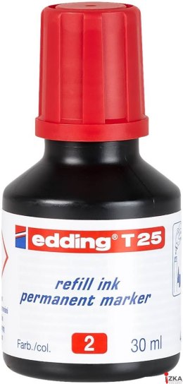 Tusz do mark.perm.30ml czerwony T25/002 EDDING (X)