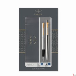 Zestaw JOTTER STAINLESS STEEL GT_(Długopis + Pióro wieczne) PARKER 2093257 (X)