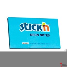 Bloczek_STICKN 127x76mm niebieski neonowy 100k 21100k 213 STICKN