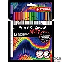 Cienkopis PEN 68 brush 18 wit ARTY 568/18-21-20