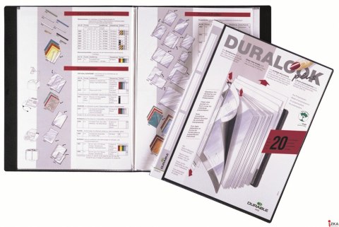 DURALOOK_ PLUS, album ofertowy 20 kieszonek PP czarny, DURABLE 243201