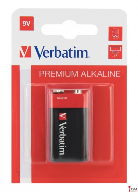 Bateria VERBATIM ALKALICZNE 9V BLISTER 1szt. 49924