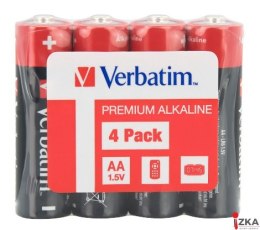 Baterie VERBATIM ALKALICZNE LR06 AA SHRINK 4szt. 49501