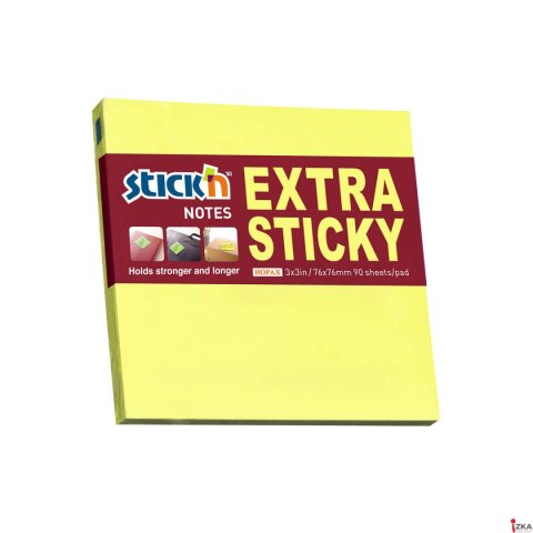 Notes samop. EXTRA STICKY 76x76 żółty neon 90 kart. 21670 MAPED