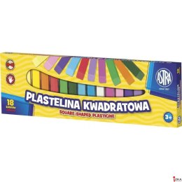 Plastelina Astra kwadratowa 18 kolorów, 83814904