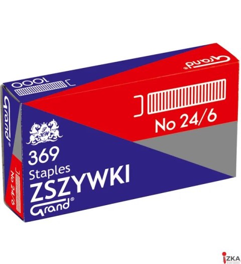 Zszywki 24/6 GRAND 369 1 op. x 1000sztuk 110-1388