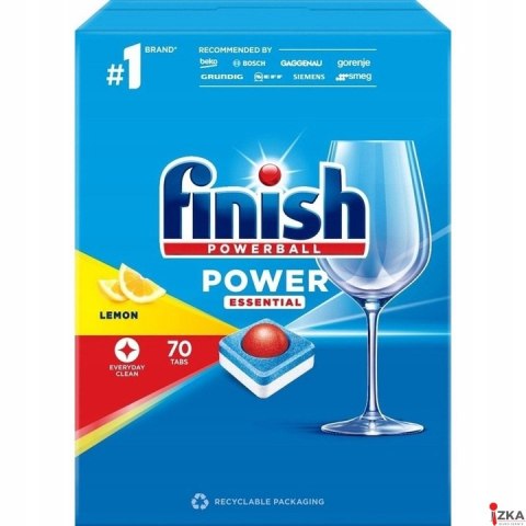 FINISH Tabletki do zmywarki POWER Essential Cytrynowy 70 szt. 11391