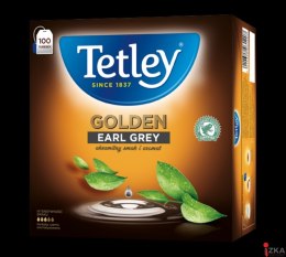 Herbata TETLEY GOLDEN EARL GREY czarna 100 saszetek z zawieszką