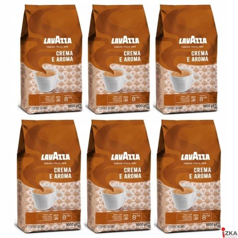 Kawa LAVAZZA CREMA e AROMA 1kg ziarnista (6szt.)