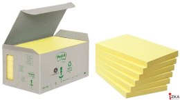 Bloczki ekologiczne POST-IT_ (655-1B), 76x127mm, 6x100 kart., żółte