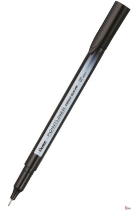 Cienkopis pointliner colour, czarny z tuszem na bazie wody, S40-A PENTEL