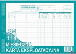 MKE Miesięczna Karta Eksploatacyjna A4 (SM/114) MICHALCZYK I PROKOP 803-1