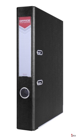 Segregator OFFICE PRODUCTS Officer z szyną, PP, A4/55mm, czarny 21011121-05