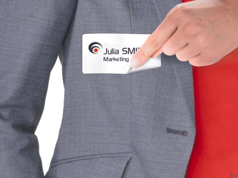 Samoprzylepne identyfikatory L4784-20 63,5x29,6 20 ark., białe, sztuczny jedwab, Avery Zweckform