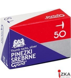 Pinezki srebrne S50 (10paczek) GRAND 110-1378