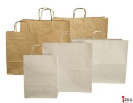 Torba papierowa ECOBAG 350x180x440mm brązowa ekologiczna