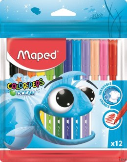 Flamastry COLORPEPS OCEAN 12 kolorów ETUI 845720 MAPED