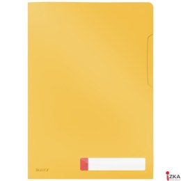 Folder A4 z kieszonką na etykietę Leitz Cosy, żółta 47080019