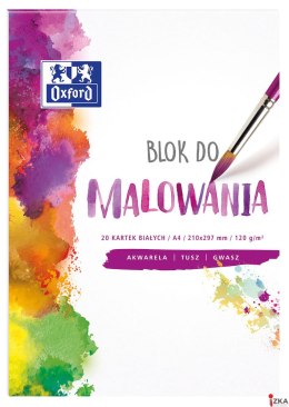 Blok do malowania OXFORD A4 20k 120G biały 400093194