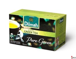 Herbata DILMAH PURE GREEN TEA ekspresowa (20 torebek) 1,5g zielona