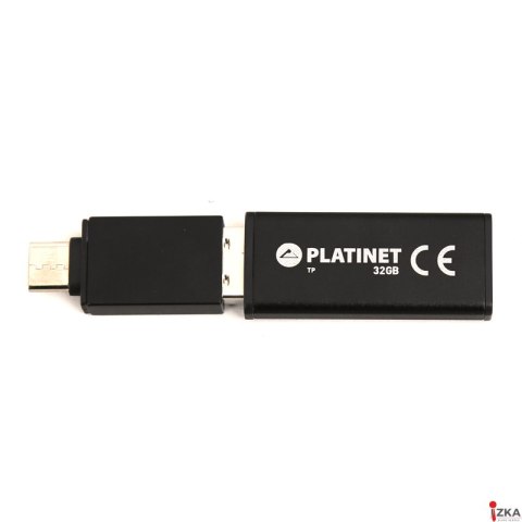 Pendrive USB 2.0 X-Depo 32GB + Type-C Adapter czarny Platinet PMFEC32B