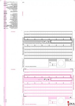 F-110-2 2-odcinkowe polecenie przelewu MICHALCZYK&PROKOP A4 100 kartek