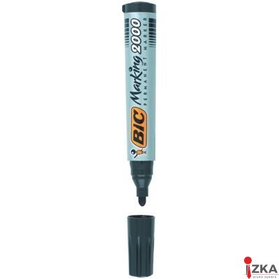 Marker permanentny BIC 2000 Ecolutions czarny okrągła końcówka, 8209153