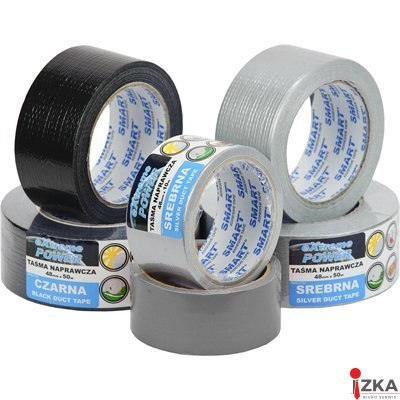 Taśma naprawcza DUCT TAPE 48x50m czarna EXTREME POWER SMART