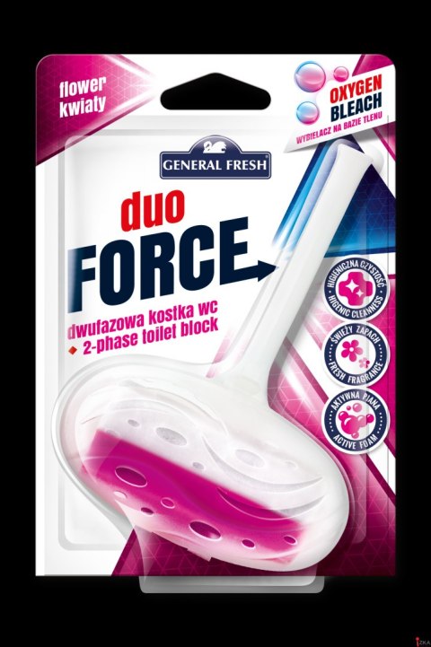 Kostka do WC DUO FORCE zawieszka 40g kwiat GENERAL FRESH