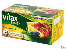 Herbata VITAX FAMILY Owocowy Raj (24 saszetek) 48g bez zawieszki