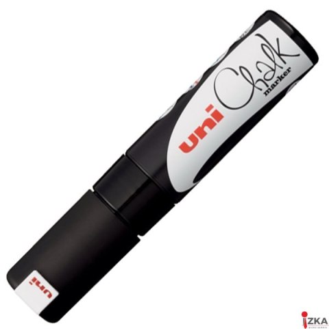 Marker z farbą kredową CHALK PWE-8K czarny UNI UNPWE8K/6CA