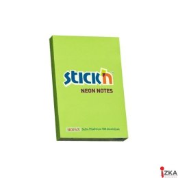 Bloczek STICKN 76x51mm zielony neon 100k 21163 STICKN