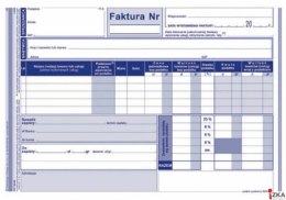 100-3E Faktura VAT A5 wielokopia MICHALCZYK i PROKOP