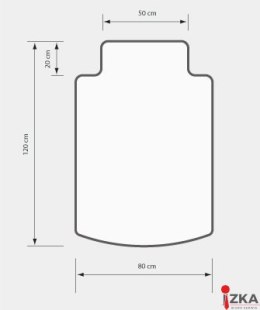 Mata pod krzesło DOTTS na podłogę 120x80/50 miękka ergonomiczna