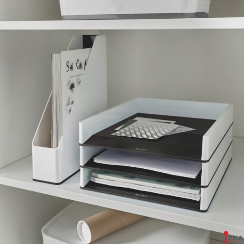 Pojemnik na dokumenty Leitz WOW dwukolorowy, czarny 53621095