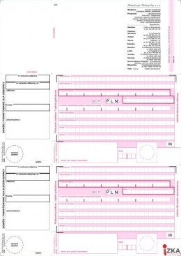 F-111-2 2-odcinkowe polecenie przelewu MICHALCZYK&PROKOP A4 100 kartek