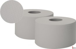 Papier toaletowy JUMBO-ROLL (12 rolek) szary ESTETIC 1-warstwowy 120m PJS1120