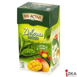 Herbata BIG-ACTIVE kawał.OPUNCJI 100g liściasta zielona