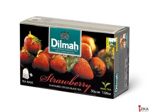 Herbata DILMAH TRUSKAWKA 20t*1,5g czarna