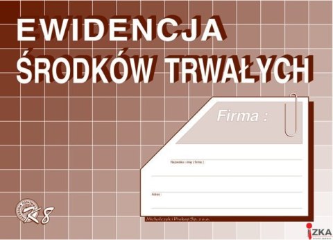 K-08 Ewidencja środków trwałych A5 MICHALCZYK&PROKOP