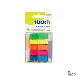 Zakładki indeksujące w podajniku mix 45x12mm (200sztuk) STICKN 26029