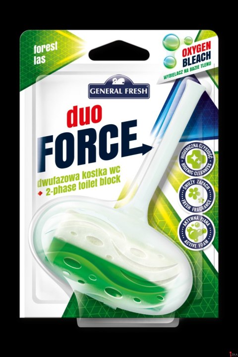 Kostka do WC DUO FORCE zawieszka 40g las GENERAL FRESH