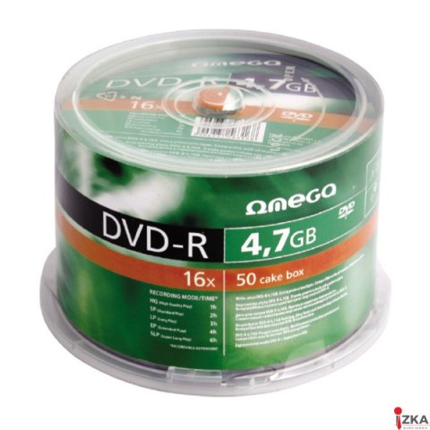 Płyta OMEGA DVD-R 4,7GB 16X CAKE (100) OMD16C100- -a