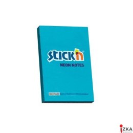 Bloczek STICKN 76x51mm niebieski neon 100k 21207 STICKN