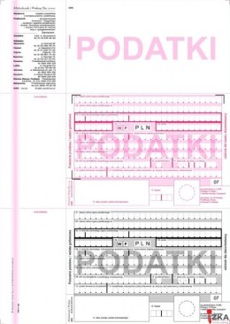 F-130-2 Podatki 2-odcinkowe polecenie przelewu A4 100 kartek MICHALCZYK