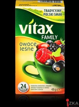 Herbata VITAX FAMILY OWOCE LEŚNE (24 saszetek) bez zawieszki