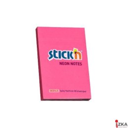 Bloczek STICKN 76x51mm ciemnoróżowy neon 100k 21161 STICKN